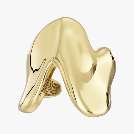 Wide Yellow Gold Fractal Bracelet Code 30260